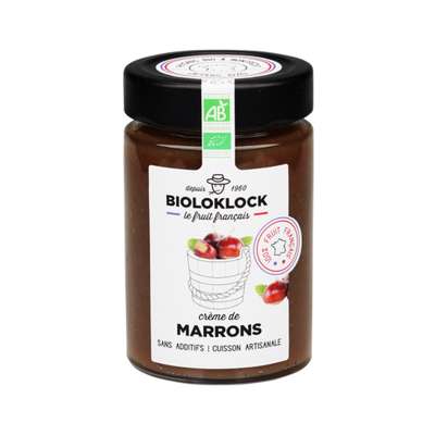 Crème de marrons France  BIO, Biolo'klock (230 g)
