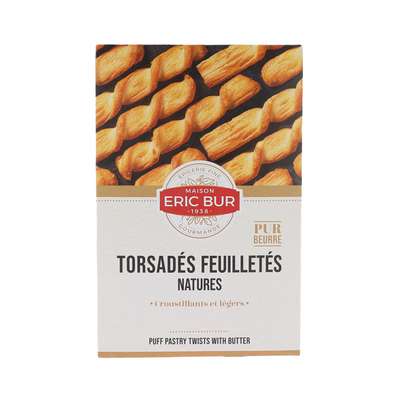Torsades feuilletés recette au beurre, Eric Bur (100 g)