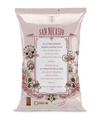 Chips de luxe à l'huile d'olive vierge extra, au sel rose et au paprika, San Nicasio (150 g)