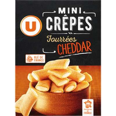 Mini crêpes fourrées au cheddar, U (65 g)