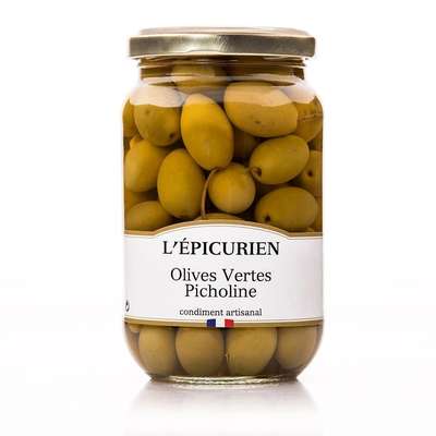 Olives vertes Picholine, L'Epicurien (380 g)