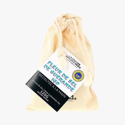 Fleur de sel de Guérande IGP - Récoltée à la main, La grande épicerie de Paris (125g)