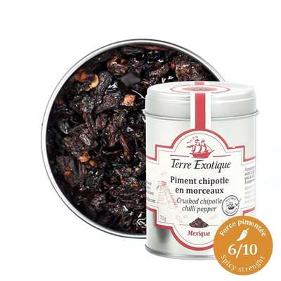 Piment Chipotle - Mexique (force 6), Terre Exotique (50 g)
