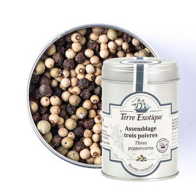 Assemblage 3 poivres, Terre Exotique (75 g)