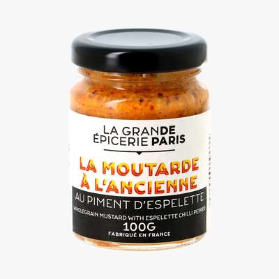 La moutarde à l'ancienne au piment d'espelette, La Grande Epicerie de Paris (100 g)