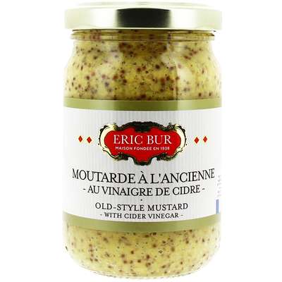 Moutarde ancienne au vinaigre de cidre, Eric Bur (200 g)