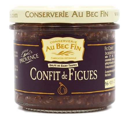 Confit de Figues Noires, Au Bec Fin (100 g)
