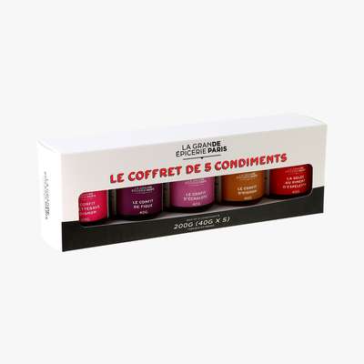 Coffret de 5 condiments, La grande épicerie de Paris (200g)