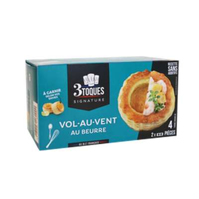 Vol au vent gourmet au Beurre à garnir, Les 3 Toques (x 4, 160 g)