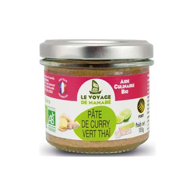 Pâte de curry vert BIO, Le Voyage de Mamabé (105 g)