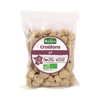 Croûtons à l'ail BIO, Borsa (75 g)