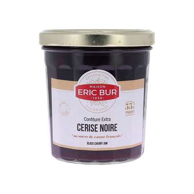 Confiture extra de cerises noires, Eric Bur (370 g)