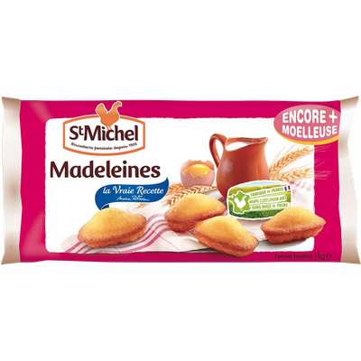 Madeleines coquilles aux oeufs de plein air, St Michel (x 57, 1 kg)