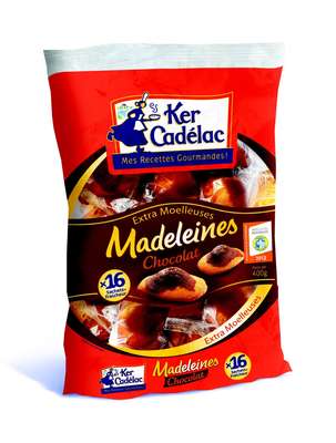 Madeleines marbrées au chocolat, Ker Cadélac (x 16, 400 g)