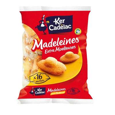 Madeleines Extra Moelleuses, Ker Cadélac (x 16, 400 g)