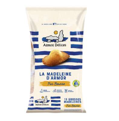 Madeleines pur beurre, Armor Délices (x 13, 430 g)