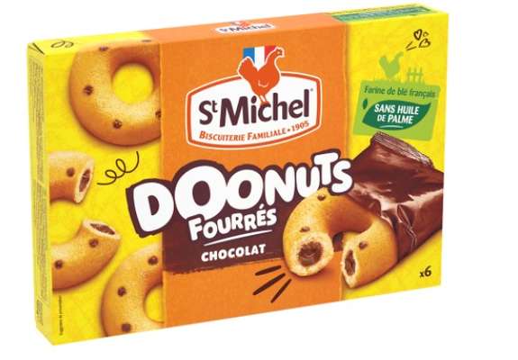 Doonuts fourrés chocolat, St Michel (180 g)