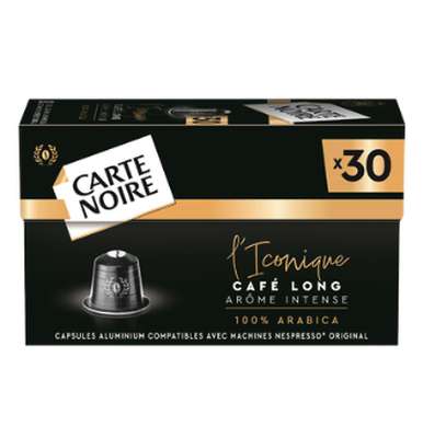 Café capsules Café Long L'Iconique, Carte Noire (x 30)