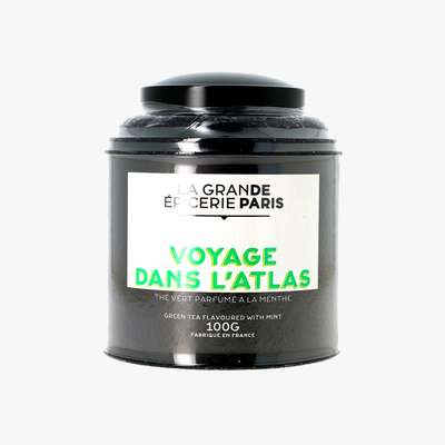 Thé vert Voyage dans l'Atlas aromatisé à la menthe, La Grande Epicerie de Paris (100 g)