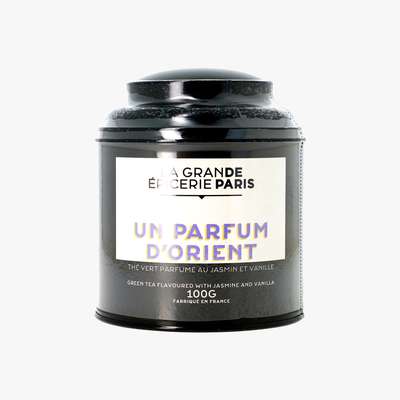 Thé vert Un Parfum d'Orient aromatisé au jasmin et vanille, La Grande Epicerie de Paris (100 g)