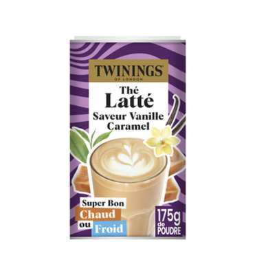 Thé noir latte vanille caramel, Twinings (175 g)