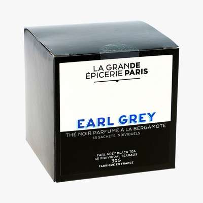 Thé noir Earl Grey aromatisé à la bergamote, La Grande Epicerie de Paris (x 15)