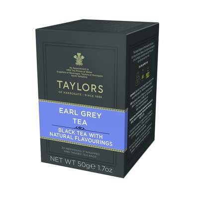 Thé earl grey, Taylors of Harrogate (x 20 sachets, 50 g)