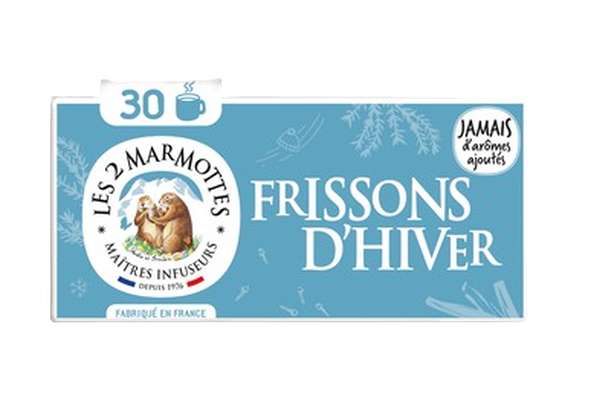 Infusion Frisson d'hiver, Les 2 marmottes x 30 sachets (45 g)