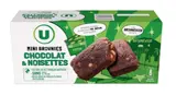 Mini brownie noisette et pépites de chocolat, U (240 g)