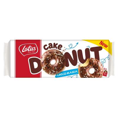 Cake donut nappé chocolat au lait, Lotus (204 g)