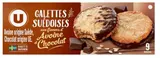 Biscuits galettes Suédoise flocons avoine et chocolat, U (170 g)