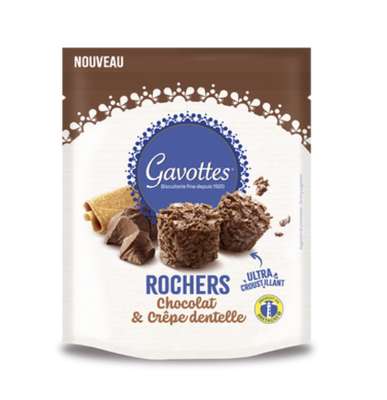Rocher croustillant chocolat, Gavottes (95 g)