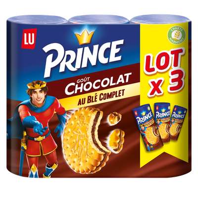 Biscuit Prince au Chocolat, Lu (3 x 300 g)