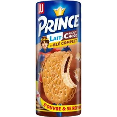 Biscuit Prince au lait et chocolat, Lu (300 g)