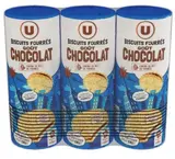Goûters ronds fourrés goût chocolat, U (3 x 300 g)