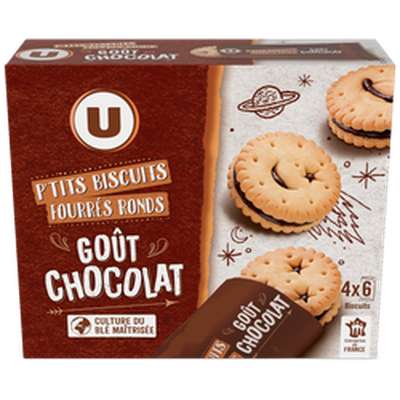 Mini fourres chocolat, U (168 g)