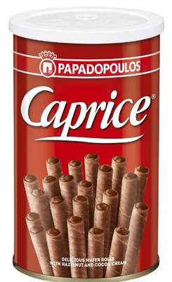 Gaufrettes viennoise fourrées à la crème de noisettes et au cacao, Caprice Papadopoulos (115 g)