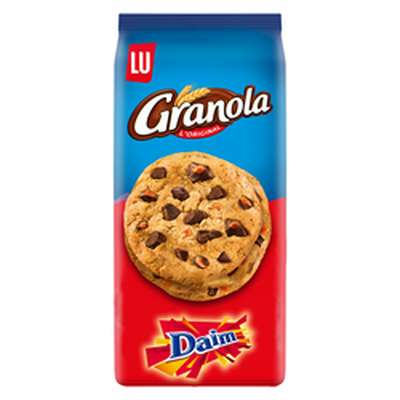 Granola extra cookies gros éclats de Daim, Lu (184 g)