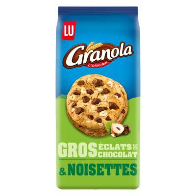 Granola extra cookies chocolat noisettes, Lu (184 g)