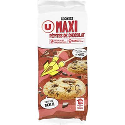 Cookies premium maxi pépites chocolat, U (184 g)