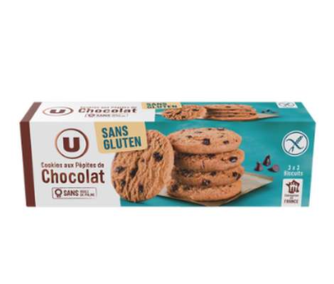 Cookies pépites chocolat sans gluten, U (150 g)
