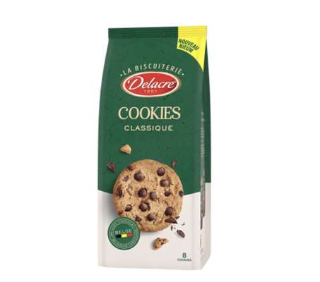 Biscuits cookies pépites de chocolat, Delacre (136 g)