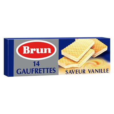 Gaufrettes saveur vanille, Brun (146 g)