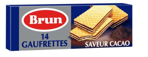 Gaufrette saveur chocolat, Brun (146 g)