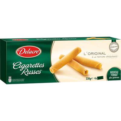 Biscuit cigarettes russes L'original, Delacre (230 g)