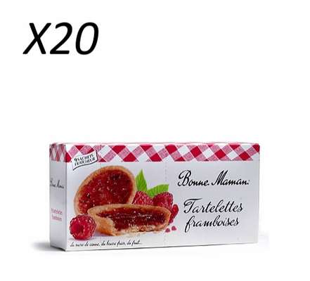 Tartelettes aux framboises, Bonne Maman (X20)