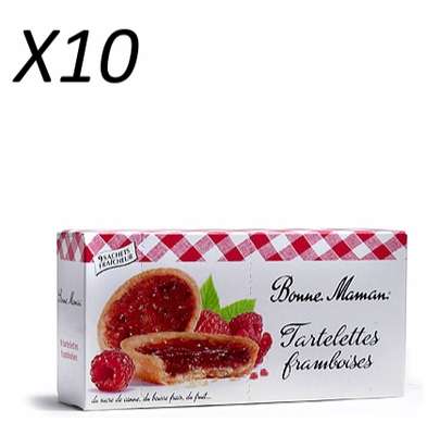 Tartelettes aux framboises, Bonne Maman (X10)