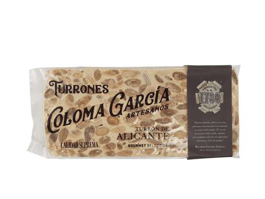 Turron gourmet d'Alicante IGP, Coloma Garcia (200 g)
