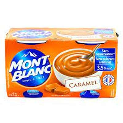 Crèmes dessert caramel, Mont blanc (4 x 125 g)