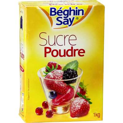 Sucre en poudre, Béghin Say (1 kg)